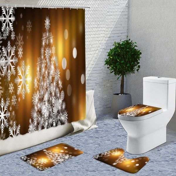 shower curtains 3d 4-piece set curtain winter snowflake christmas tree doormat bath non-slip bathroom and toilet rugs mat
shower curtains 3d 4-piece set curtain winter snowflake christmas tree doormat bath non-slip bathroom and toilet rugs mat