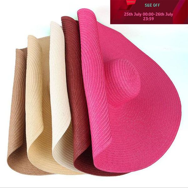 wide brim hats 2021 big summer 25cm paper straw cool nice beautiful bright colors roll sun for women, Blue;gray
wide brim hats 2021 big summer 25cm paper straw cool nice beautiful bright colors roll sun for women, Blue;gray