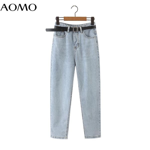 women's jeans aomo 2021 fashion women pants with belt long trousers pockets zipper female denim hy236a, Blue
women's jeans aomo 2021 fashion women pants with belt long trousers pockets zipper female denim hy236a, Blue