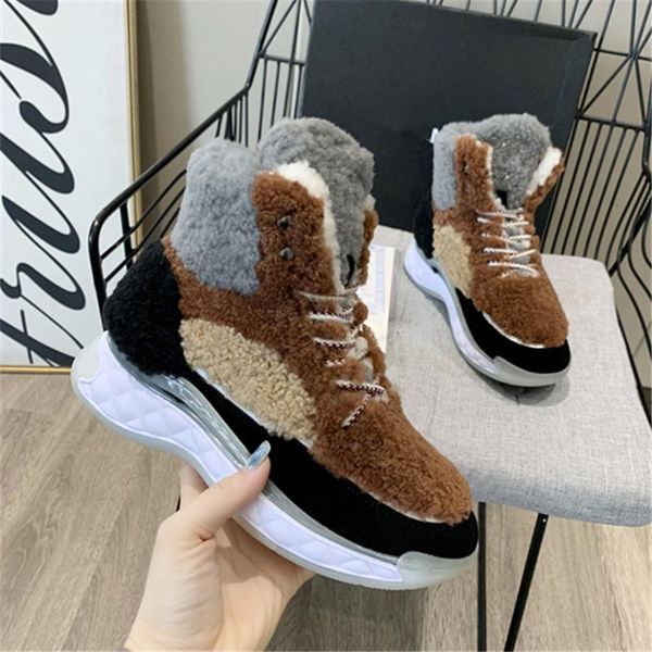 boots fashion fur women sneakers mixed color patchwork casual shoes high lace up outdoor loafers vulcanized 2021, Black
boots fashion fur women sneakers mixed color patchwork casual shoes high lace up outdoor loafers vulcanized 2021, Black