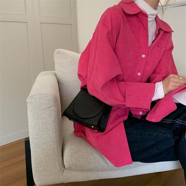 women's blouses & shirts 2021 spring autumn ol elegant minimalist single-breasted basic shirt women solid loose lapel long sleeve, White
women's blouses & shirts 2021 spring autumn ol elegant minimalist single-breasted basic shirt women solid loose lapel long sleeve, White