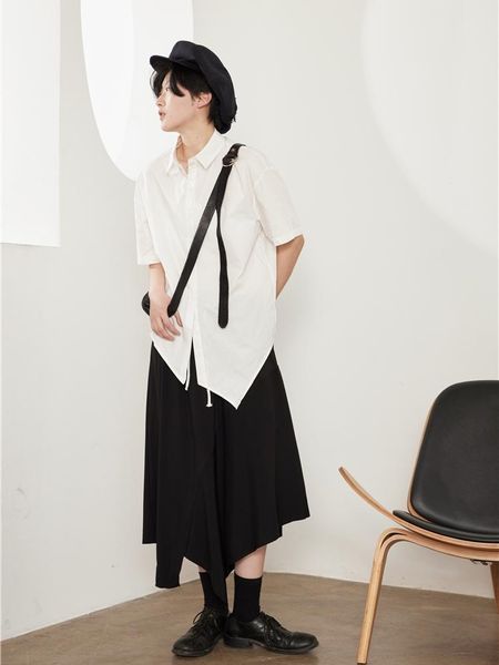 men's casual shirts -6xl big yards clothing 2021 pointed, asymmetrical summer short-sleeved shirt, White;black
men's casual shirts -6xl big yards clothing 2021 pointed, asymmetrical summer short-sleeved shirt, White;black