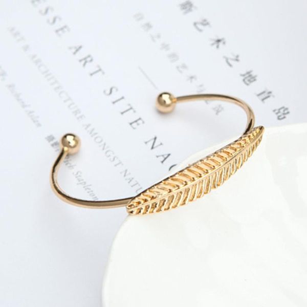 bangle fashion punk style women jewelry adjustable gold/silver color leaf beads open bracelet wholesale, Black
bangle fashion punk style women jewelry adjustable gold/silver color leaf beads open bracelet wholesale, Black