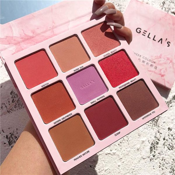 blush 9 color makeup face palette pigmented cheek blusher matte shimmer eyeshadow bronzer highlighter contour powder
blush 9 color makeup face palette pigmented cheek blusher matte shimmer eyeshadow bronzer highlighter contour powder