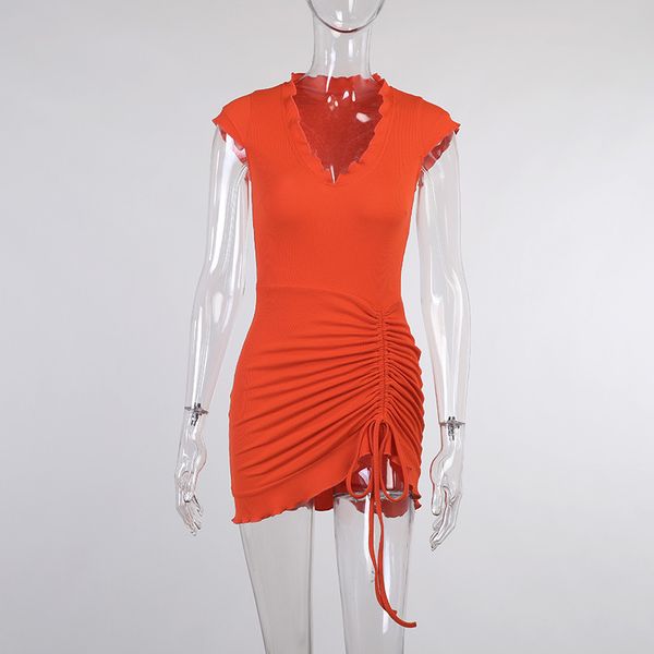 solid color rib knit summer dress 2021 drawstring ruched v neck short sleeve mini dress clubwear n76-cg19, Black;gray
solid color rib knit summer dress 2021 drawstring ruched v neck short sleeve mini dress clubwear n76-cg19, Black;gray