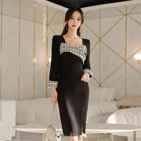 office sheath ol dress korean ladies long sleeve square neck formal party bodycon dress for women clothing 210602, Black;gray
office sheath ol dress korean ladies long sleeve square neck formal party bodycon dress for women clothing 210602, Black;gray