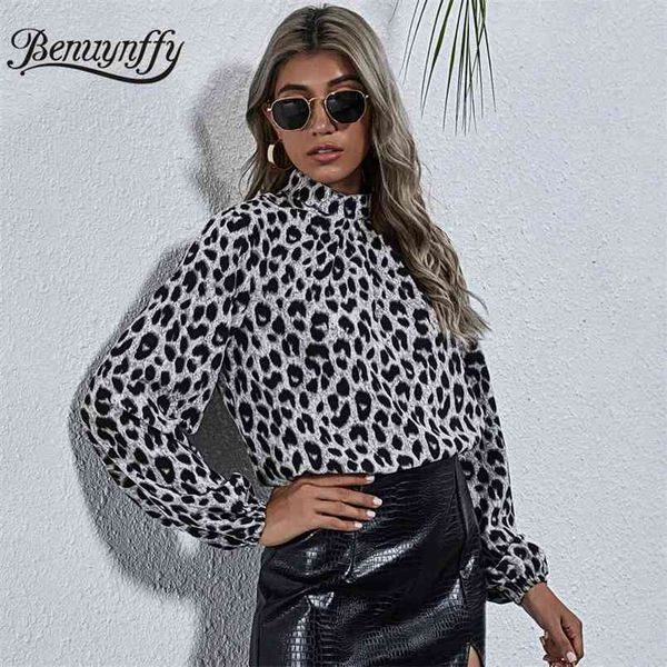 stand collar leopard print women and blouses spring lantern long sleeve office lady elegant blouse 210510, White
stand collar leopard print women and blouses spring lantern long sleeve office lady elegant blouse 210510, White