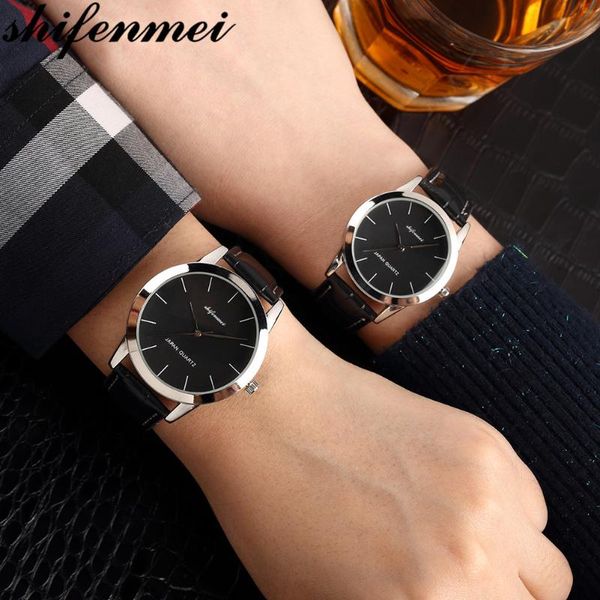 wristwatches shifenmei couple watch mens simple 2021 quartz wristwatch women clock for male female waterproof lovers, Slivery;brown
wristwatches shifenmei couple watch mens simple 2021 quartz wristwatch women clock for male female waterproof lovers, Slivery;brown