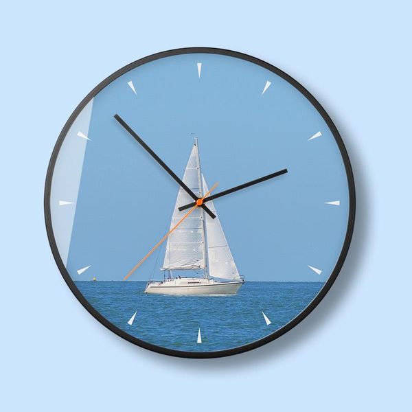wall clocks fresh sailboat decorative painting clock modern creative metal glass mute living room
wall clocks fresh sailboat decorative painting clock modern creative metal glass mute living room