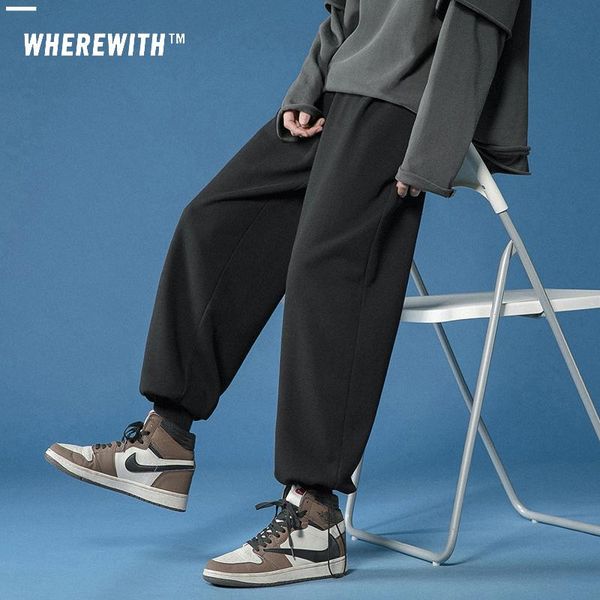 men's pants sweatpants korean joggers chic casual harem loose hip hop oversize harajuku sports all-match trousers women's, Black
men's pants sweatpants korean joggers chic casual harem loose hip hop oversize harajuku sports all-match trousers women's, Black