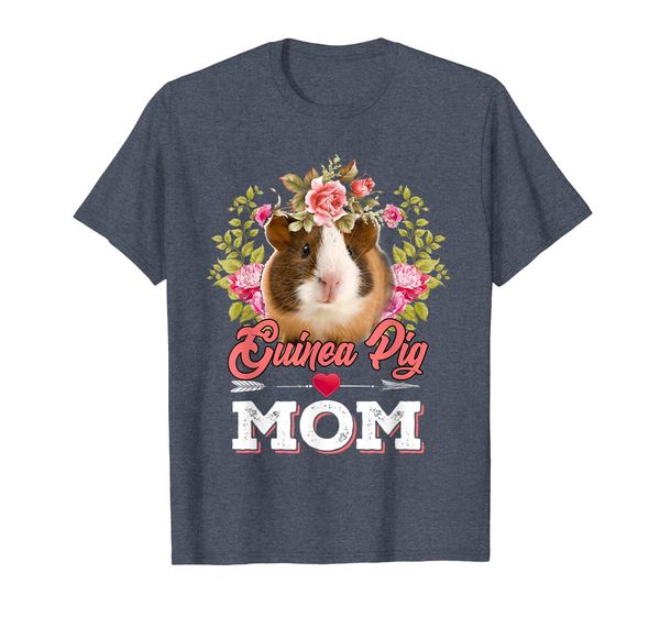 Guinea Pig Mom T-shirt Floral Arrow Mother' Day Gift, Mainly pictures