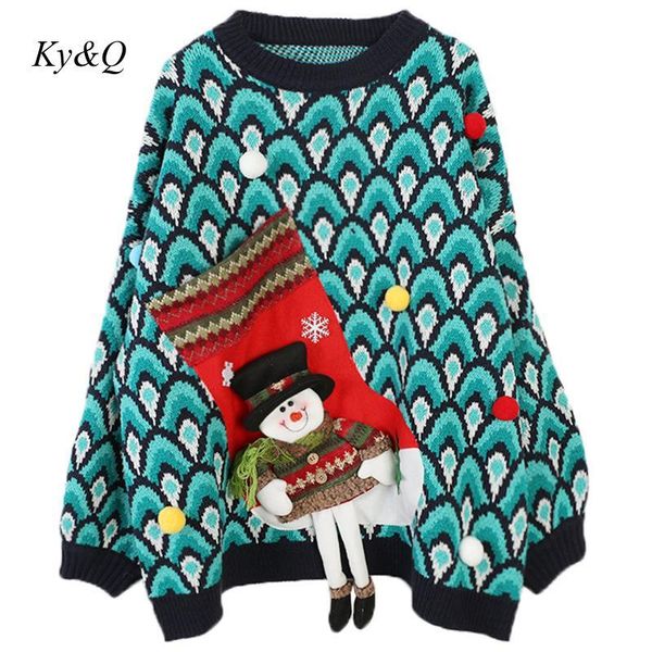 women's sweaters brand designer 2021 winter women chic o-neck peacock pattern stitching christmas snowman long sleeve pullover sweater, White;black
women's sweaters brand designer 2021 winter women chic o-neck peacock pattern stitching christmas snowman long sleeve pullover sweater, White;black