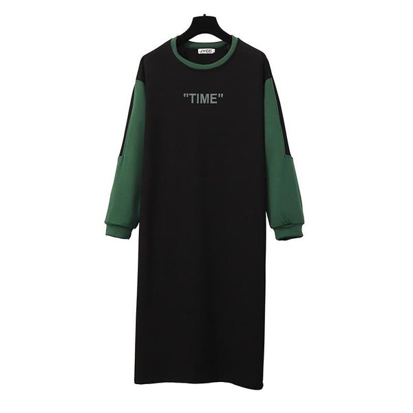 casual harajuku vestidos trendy elegant robe spring fall autumn plus size dress splicing black women clothes dresses, Black;gray
casual harajuku vestidos trendy elegant robe spring fall autumn plus size dress splicing black women clothes dresses, Black;gray