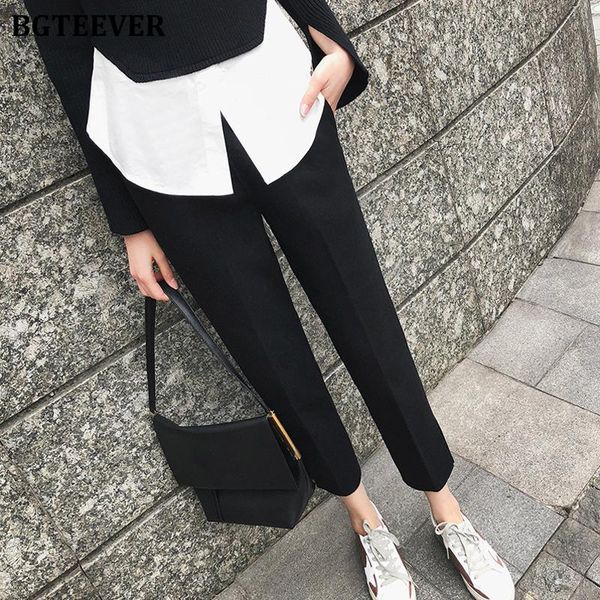 women's pants & capris bgteever 2021 winter thicken warm straight-leg high waist pockets slit casual female suit long trousers woolen, Black;white
women's pants & capris bgteever 2021 winter thicken warm straight-leg high waist pockets slit casual female suit long trousers woolen, Black;white