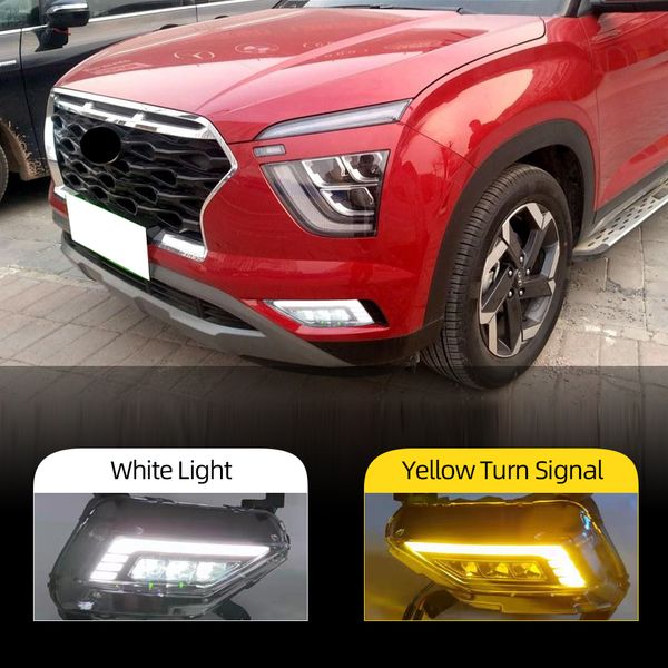 1 pair car drl led daytime running light fog lamp with yellow turn signal for hyundai creta ix25 2020 2021
1 pair car drl led daytime running light fog lamp with yellow turn signal for hyundai creta ix25 2020 2021