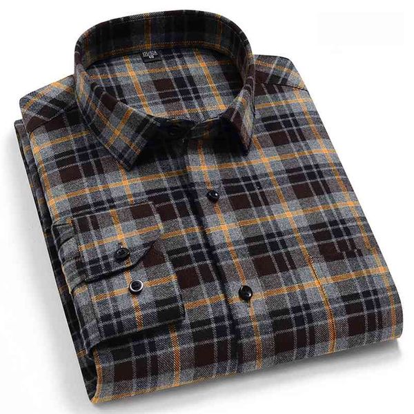 pure cotton classical men's plaid casual warm shirts full sleeve brushed fabric soft comfortable regular fit male 210721, White;black
pure cotton classical men's plaid casual warm shirts full sleeve brushed fabric soft comfortable regular fit male 210721, White;black