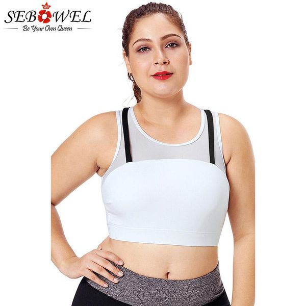 gym clothing sebowel plus size sports bra women elastic yoga high support comfortable soft fitness sportswear crop, White;black
gym clothing sebowel plus size sports bra women elastic yoga high support comfortable soft fitness sportswear crop, White;black