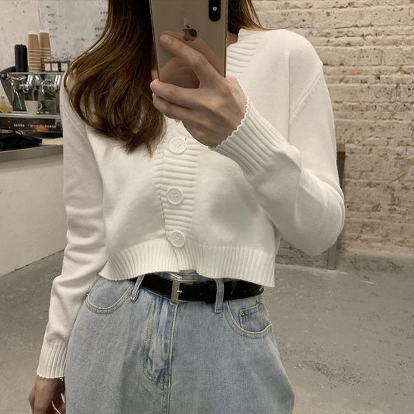 women's knits & tees autumn/winter sweater cardigan knitted women short long sleeve v-neck green blue waist clothing, White
women's knits & tees autumn/winter sweater cardigan knitted women short long sleeve v-neck green blue waist clothing, White