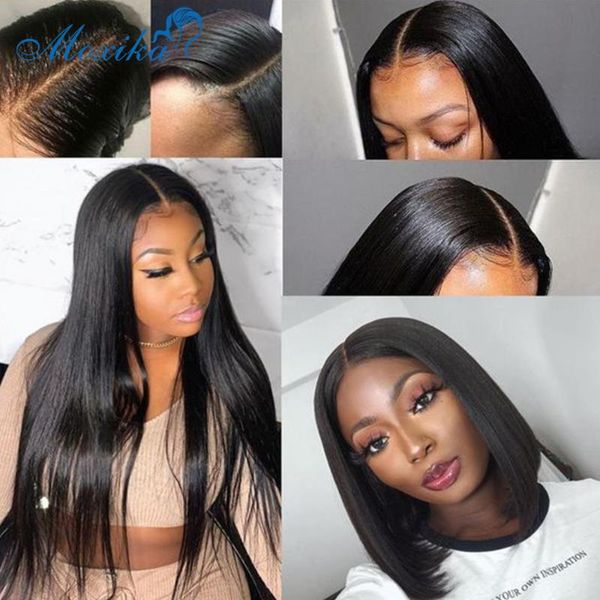 lace wigs straight human hair wig closure glue 4x4x1 t part 150% short for black women, Black;brown
lace wigs straight human hair wig closure glue 4x4x1 t part 150% short for black women, Black;brown