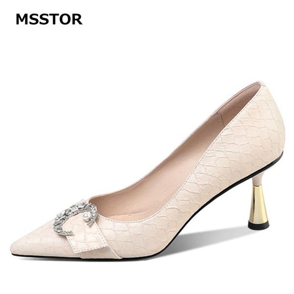 dress shoes shallow for women heels crystal pointed toe genuine leather autumn spring pumps thin heel ladies, Black
dress shoes shallow for women heels crystal pointed toe genuine leather autumn spring pumps thin heel ladies, Black
