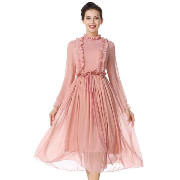 casual dresses summer fashion beach dress women ruffled collar long sleeve solid color chiffon bohemian pink size s-xl, Black;gray
casual dresses summer fashion beach dress women ruffled collar long sleeve solid color chiffon bohemian pink size s-xl, Black;gray