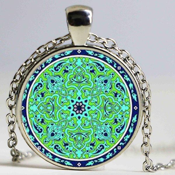 necklace jewelry for women om symbol buddhism,zen charm henna yoga pendant green mandala necklaces, Silver
necklace jewelry for women om symbol buddhism,zen charm henna yoga pendant green mandala necklaces, Silver