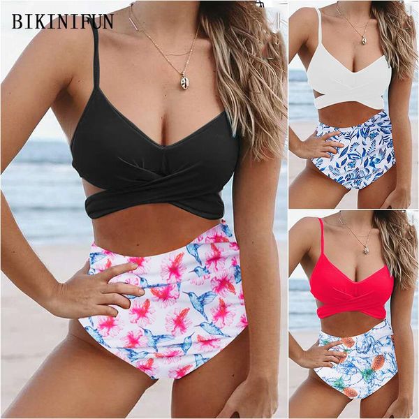 women's swimwear 2021 cross chest swimsuit women solid color print bottom beachwear s-xl girl backless bathing suit bikini set, White;black
women's swimwear 2021 cross chest swimsuit women solid color print bottom beachwear s-xl girl backless bathing suit bikini set, White;black