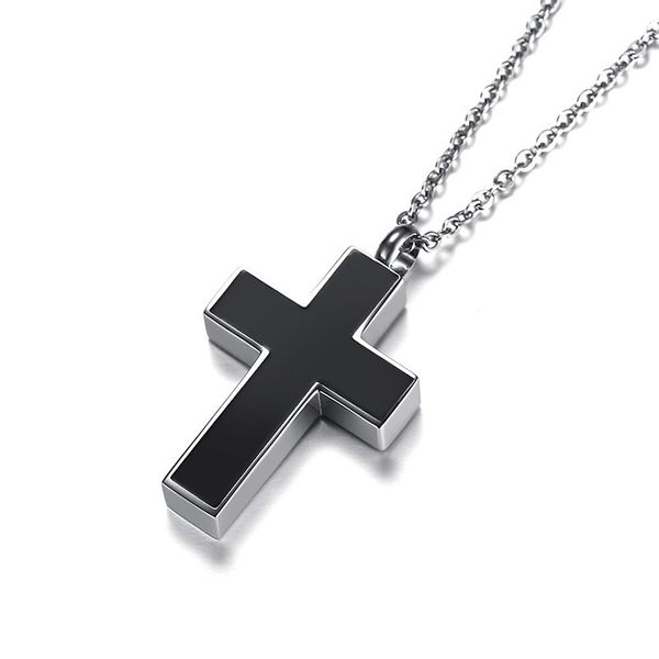 yutong men's black cross cremation pendant necklace for men stainless steel ashes urn keepsake male jewelry with 20 inch, Silver
yutong men's black cross cremation pendant necklace for men stainless steel ashes urn keepsake male jewelry with 20 inch, Silver