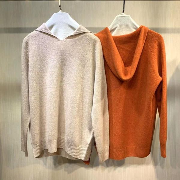 women's sweaters 2021 ladies fashion long sleeve casual solid color wool cashmere hoodie 1210, White;black
women's sweaters 2021 ladies fashion long sleeve casual solid color wool cashmere hoodie 1210, White;black