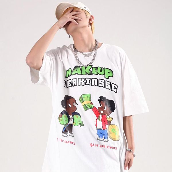 men's t-shirts men t shirt hip hop 2021 dark streetwear tshirt cartoon print harajuku summer short sleeve t-shirt cotton tees oversize, White;black
men's t-shirts men t shirt hip hop 2021 dark streetwear tshirt cartoon print harajuku summer short sleeve t-shirt cotton tees oversize, White;black