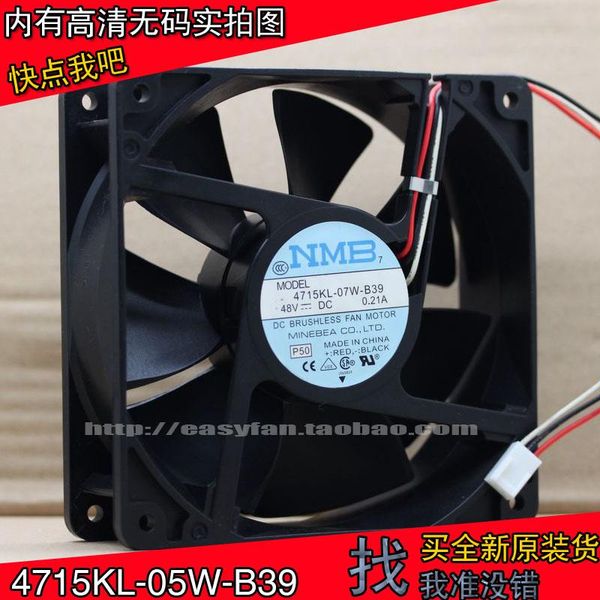 fans & coolings nmb 4715kl-07w-b39 / 4715kl-07w-b30 48v 0.21a axial fan 120Ã120Ã38mm cooling cooler
fans & coolings nmb 4715kl-07w-b39 / 4715kl-07w-b30 48v 0.21a axial fan 120Ã120Ã38mm cooling cooler