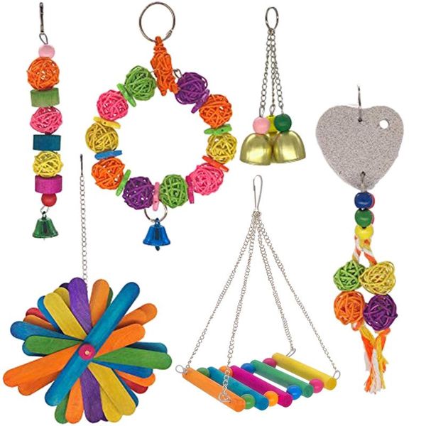 other bird supplies big deal 6pcs natural wooden swing chewing toys parrot hammock bell parakeet
other bird supplies big deal 6pcs natural wooden swing chewing toys parrot hammock bell parakeet