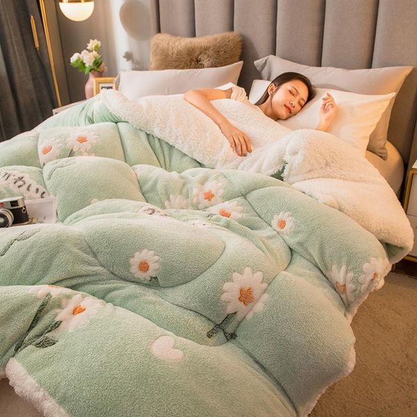 comforters & sets luxury winter warmth comforter snow velvet berber fleece double-sided lamb down fabric quilt king queen full thicken blank
comforters & sets luxury winter warmth comforter snow velvet berber fleece double-sided lamb down fabric quilt king queen full thicken blank