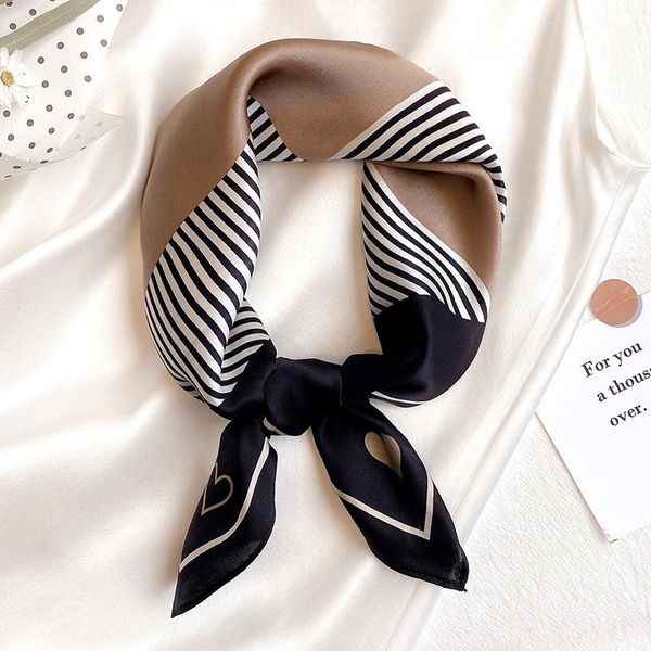 scarves striped print square silk scarf women small neck scarfs office ladies 53*53cm hand kerchief tie ribbon, Blue;gray
scarves striped print square silk scarf women small neck scarfs office ladies 53*53cm hand kerchief tie ribbon, Blue;gray