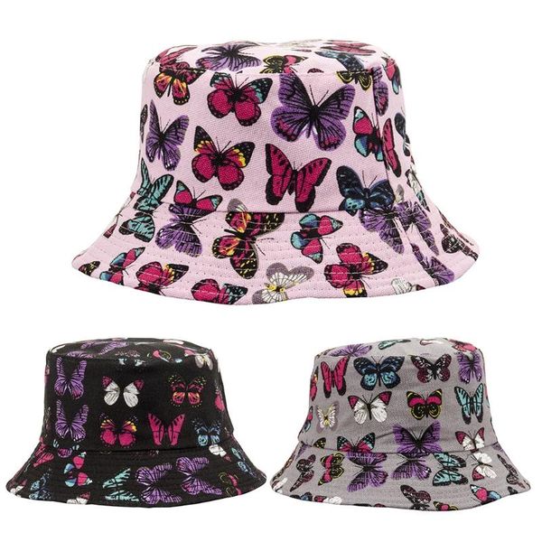 wide brim hats printed butterfly fisherman hat cotton bucket men&women foldable summer travel all-match, Blue;gray
wide brim hats printed butterfly fisherman hat cotton bucket men&women foldable summer travel all-match, Blue;gray