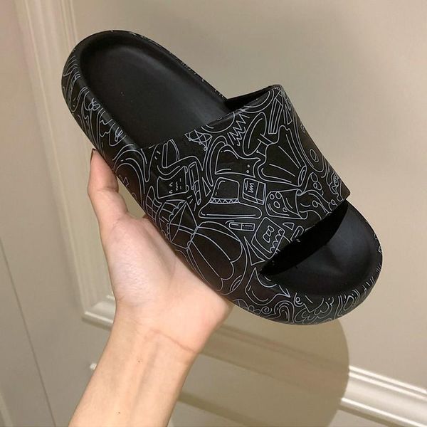 slippers summer men thick-soled non-slip indoor bathroom girl flip-flops cartoon bear candy color women man beach shoes, Black
slippers summer men thick-soled non-slip indoor bathroom girl flip-flops cartoon bear candy color women man beach shoes, Black