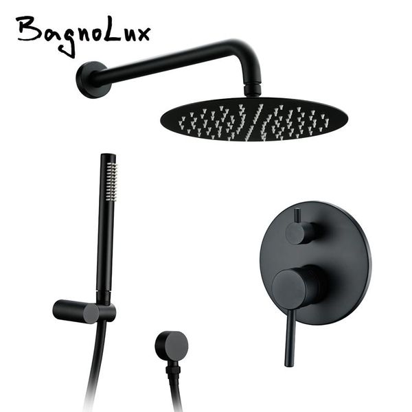 brass black bathroom shower set 8" rianfall head faucet wall mounted arm diverter mixer handheld sets
brass black bathroom shower set 8" rianfall head faucet wall mounted arm diverter mixer handheld sets
