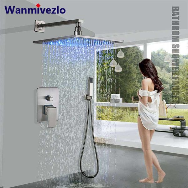 wall mount bathroom rain shower faucets set concealed led light nickel shower system bathtub mixer faucet tap mixer valve
wall mount bathroom rain shower faucets set concealed led light nickel shower system bathtub mixer faucet tap mixer valve