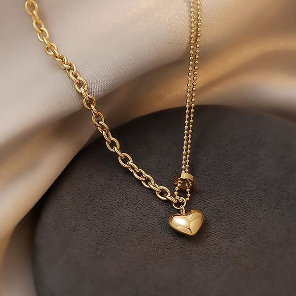 chokers gold color design heart shape pendant necklaces fashion asymmetric vintage clavicle chain for women gothic simple jewelry, Golden;silver
chokers gold color design heart shape pendant necklaces fashion asymmetric vintage clavicle chain for women gothic simple jewelry, Golden;silver