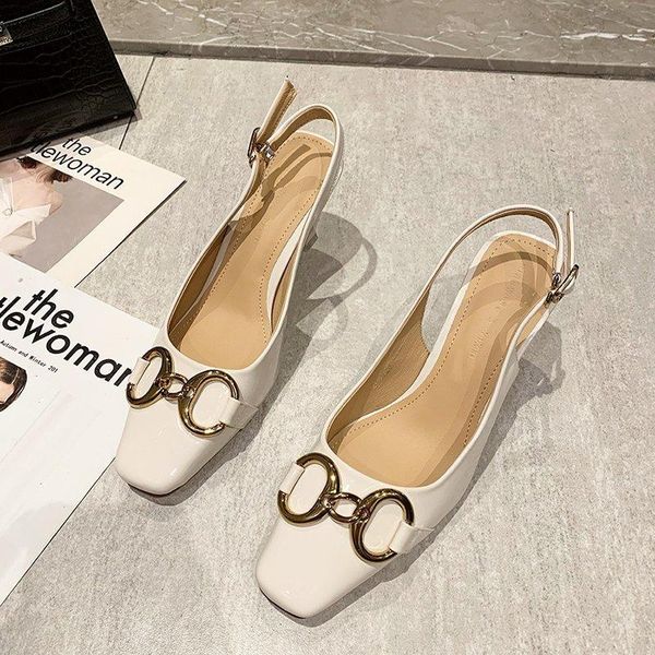 sandals baotou female stiletto horseshoe buckle square toe patent leather high heels goddess temperament, Black
sandals baotou female stiletto horseshoe buckle square toe patent leather high heels goddess temperament, Black