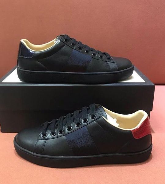 designer summer men women casual shoes classic white stripe shoe canvas splicing sneakers animal embroidery trainers size 35-46 with box, Black
designer summer men women casual shoes classic white stripe shoe canvas splicing sneakers animal embroidery trainers size 35-46 with box, Black
