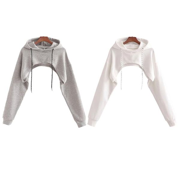 women's hoodies & sweatshirts y166 women solid long sleeve drawstring cut out backless crop sweatshirt, Black
women's hoodies & sweatshirts y166 women solid long sleeve drawstring cut out backless crop sweatshirt, Black