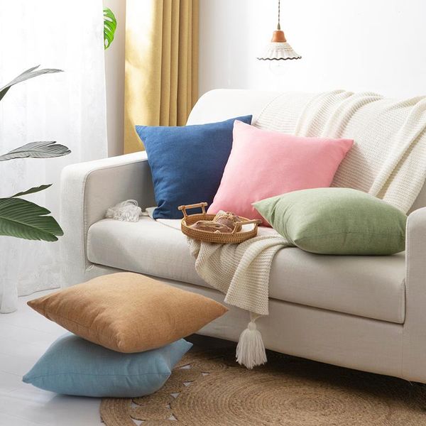 cushion/decorative pillow thickened cotton linen sofa cover solid color cushion home decor throw pillowcase 30*50/40*40/45*45/50*50/55*55cm
cushion/decorative pillow thickened cotton linen sofa cover solid color cushion home decor throw pillowcase 30*50/40*40/45*45/50*50/55*55cm