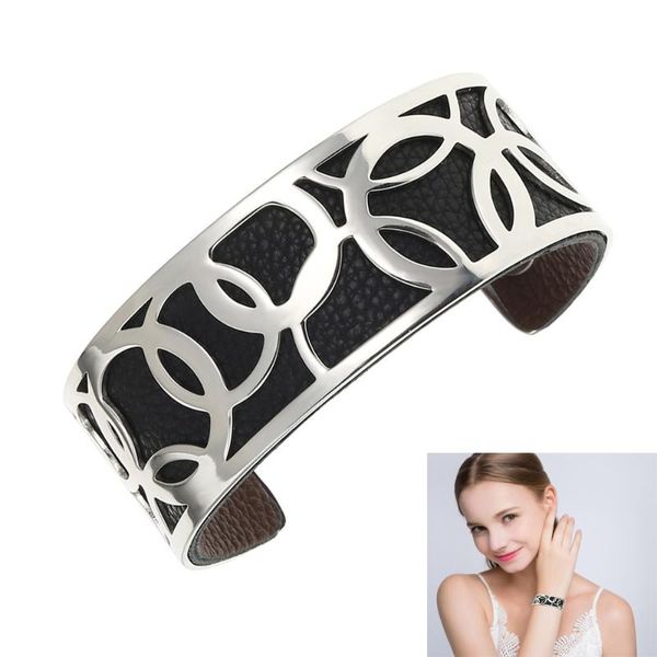 cremo bracelets argent manchette bangles hoop bijoux acier inoxydable femme 2021 reversible leather band jewelry bangle, Black
cremo bracelets argent manchette bangles hoop bijoux acier inoxydable femme 2021 reversible leather band jewelry bangle, Black