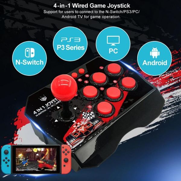 game controllers & joysticks 4 in 1 arcade joystick for ps3 console pc android smart tv with 3m usb cable nitendo switch joycon fight stick
game controllers & joysticks 4 in 1 arcade joystick for ps3 console pc android smart tv with 3m usb cable nitendo switch joycon fight stick