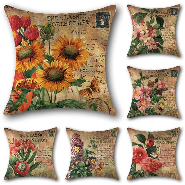 45x45 cm square vintage classic warm flowers poster sofa cushion cover cotton a linen home decor retro throw pillow cushion/decorative
45x45 cm square vintage classic warm flowers poster sofa cushion cover cotton a linen home decor retro throw pillow cushion/decorative