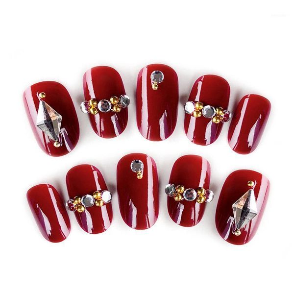 red fake nails full cover diamond glossy wearable diy design decoration nail art sticker patch with glue accessories tool false1, Red;gold
red fake nails full cover diamond glossy wearable diy design decoration nail art sticker patch with glue accessories tool false1, Red;gold