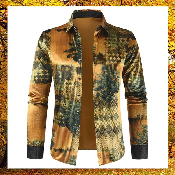 men's casual shirts men autumn winter turn-down collar pleuche fashion long sleeve printing button blouses, White;black
men's casual shirts men autumn winter turn-down collar pleuche fashion long sleeve printing button blouses, White;black