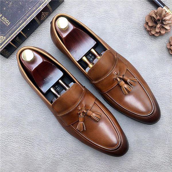 Men Formal Shoes Genuine Leather Oxford Shoes For Men Wedding Mens Brogues Office Shoes Tassel Male Zapatos De Hombre, Black
Men Formal Shoes Genuine Leather Oxford Shoes For Men Wedding Mens Brogues Office Shoes Tassel Male Zapatos De Hombre, Black