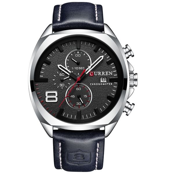curren 8324 mens leather strap watches 8324 classic casual dress stainless steel waterproof chronograph date analog quartz watch, Slivery;brown
curren 8324 mens leather strap watches 8324 classic casual dress stainless steel waterproof chronograph date analog quartz watch, Slivery;brown